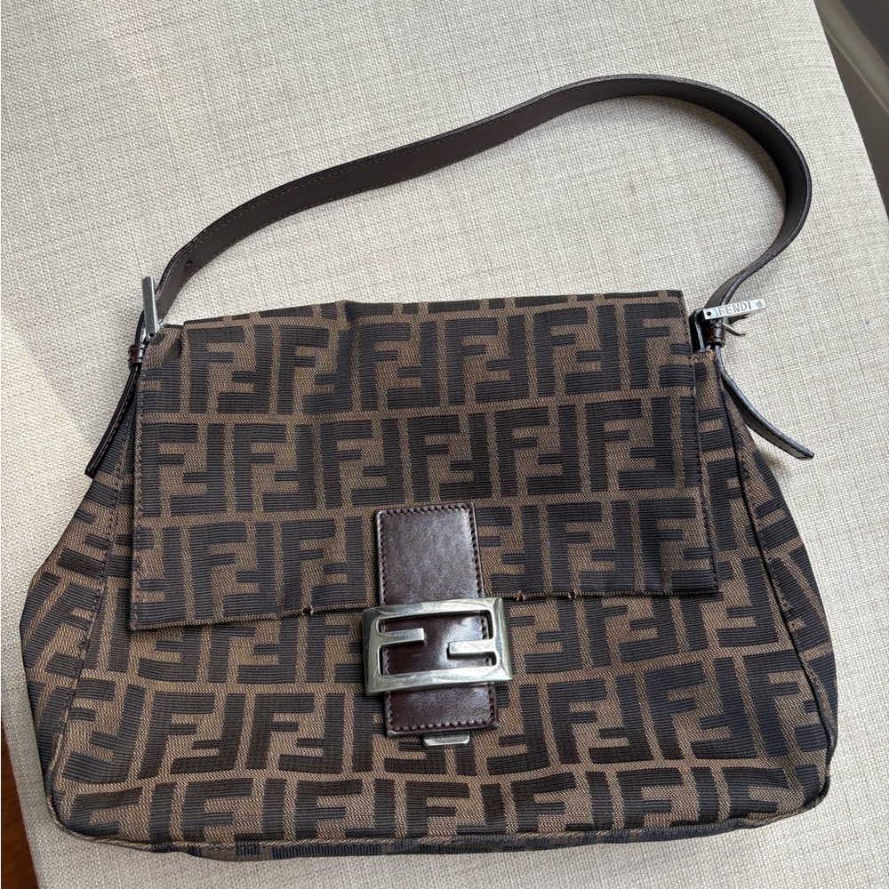Fendi Zucca Mama Baguette Tobacco